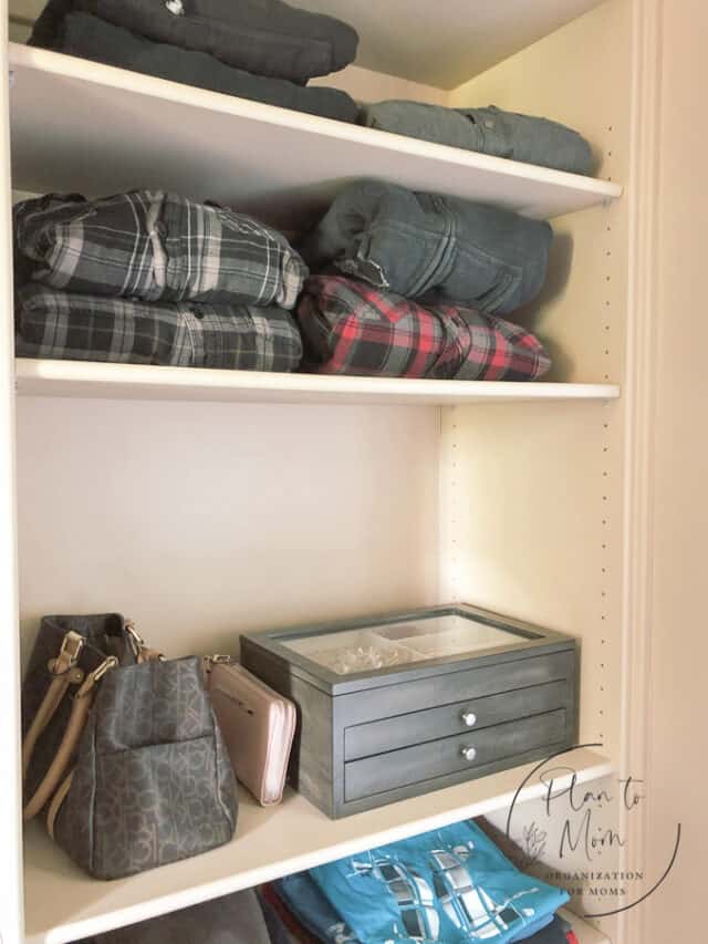 How to use a closet shelf for jewelry storage Plan to MOM